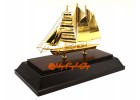 Exquisite Handcrafted Wealth Ship (24k Gold Plated) 35gp