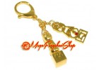 Value Pack - 4 Pieces of 5 Element Pagoda with Seed Syllable Keychain