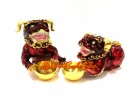 Bejeweled Red Tzi Chi Kau Fu Dogs