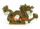 Brass Feng Shui Dragon Grasping Ball of Success