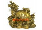 Brass Feng Shui Dragon Tortoise with Children