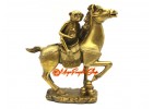 Brass Feng Shui Monkey With Stamp on Horse (XL)