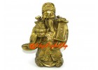 Brass God of Wealth with Wealth Pot