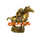 Brass Monkey with Peach atop Horse