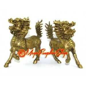 Brass Pair of Majestic Kei Loon (S)