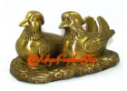 Brass Pair of Mandarin Ducks for Love