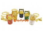 Buckets Of Gold and Good Fortune Amulet Feng Shui Keychain