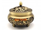 Carp for Abundance Feng Shui Brass Incense Burner