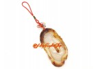 Carp in Lotus Pond Hanging (B) Chalcedony Agate 