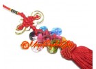 Colorful Crystal Liuli Feng Shui Mystic Knot Tassels