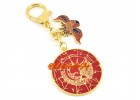 Crimson Phoenix Lunar Mansions Harmonizing Amulet Keychain