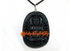 Exquisite Guan Yin Goddess of Mercy Pendant (Obsidian)