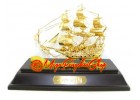 Exquisite Handcrafted Wealth Ship (24k Gold Plated) 32gp
