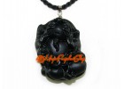 Exquisite Pi Yao for Wealth Luck Pendant (Obsidian)