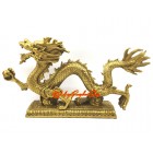 Feng Shui Brass Dragon Grasping Ball (XL)