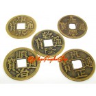 Five Chinese Emperors Brass Coins