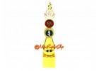 Five Element Pagoda With Om Ah Hum (8 inches)