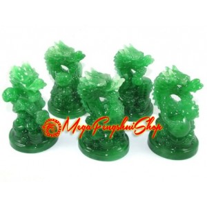Five Good Fortune Feng Shui Dragons