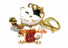 Fortune Cat Beckoning Wealth Keychain