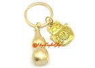 Fortune Cat with Wu Lou Feng Shui Keyring