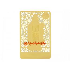 God Of Happiness Feng Shui Metal Gold Card