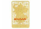 God Of Wealth With Tiger Gold Talisman Feng Shui Card