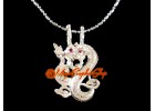 Good Fortune Dragon Feng Shui Pendant (925 Silver)