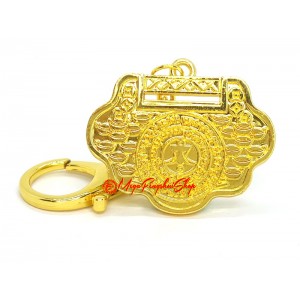 Good Fortune Lock Amulet Keychain