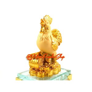 Good Fortune Rooster with Coins