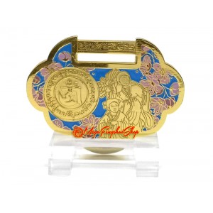 Harmony Lock with Anti-Quarrel Amulet Mini Feng Shui Plaque