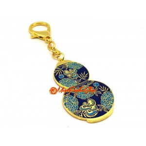 Healing Herbs and Longevity Amulet Feng Shui Keychain