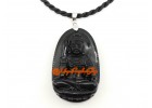 Horoscope Guardian Protector Deity for Rooster - Obsidian Pendant
