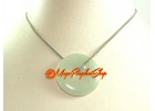 Jade Coin Pendant with Chain