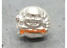 Laughing Buddha Bead Charm - 999 Silver