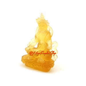 Liuli Yellow Feng Shui Mini Dzambhala Wealth God