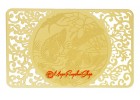Love and Happiness Mandarin Ducks Gold Talisman Card