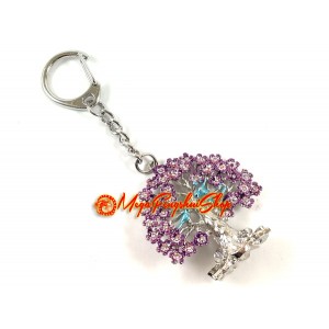 Ngan Chi Wealth Tree for Money Luck Keychain