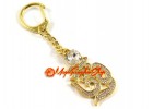 Bejewelled Om Syllable Keychain