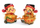 Pair of Adorable Wealth Gods for Prosperity