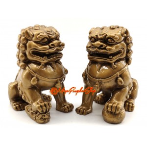 Pair of Feng Shui Protective Fu Dogs
