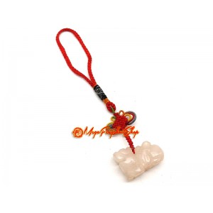 Pi Yao Amulet Hanging (Rose Quartz)