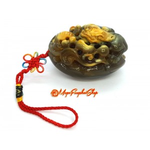 Pi Yao Feng Shui Crystal Amulet (Chalcedony)