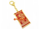Prosperity Flag With Dragon Feng Shui Amulet Keychain