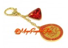 Value Pack - 4 Pieces Red Dragon Amulet With Red Jewel Keychain