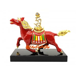 Red Feng Shui Windhorse for Success Luck