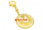Rooster Peach Blossom Amulet Feng Shui Keychain