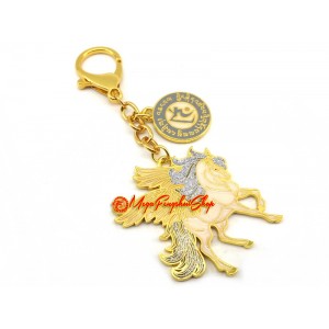 Sky Unicorn With Spirit Essence Amulet Feng Shui Keychain