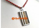 Stainless Steel Abacus Pendant Necklace