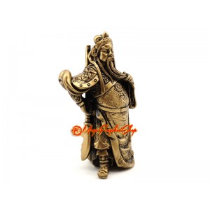 Standing Feng Shui Kwan Kung Statue with Sword