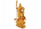 Standing Guan Gong with Dragon Sword Statue (7 inches)